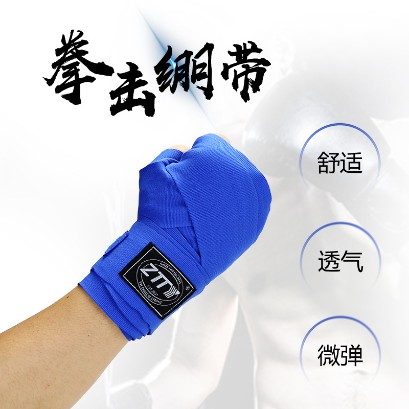 ZTTY boxing correas microbalas boxing vendajes Muay Thai Fighting Fighting Sanda equipo de protección deportiva cinturón de mano envuelto 3 metros