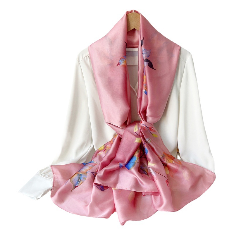 La primavera y el Verano nueva gasa floral bufanda de las mujeres moda elegante decorativo chal toalla playa para Madre regalo del Día Madre