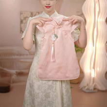 女童粉色旗袍连衣裙夏季2024新款儿童宝宝薄款流苏民国风公主裙子