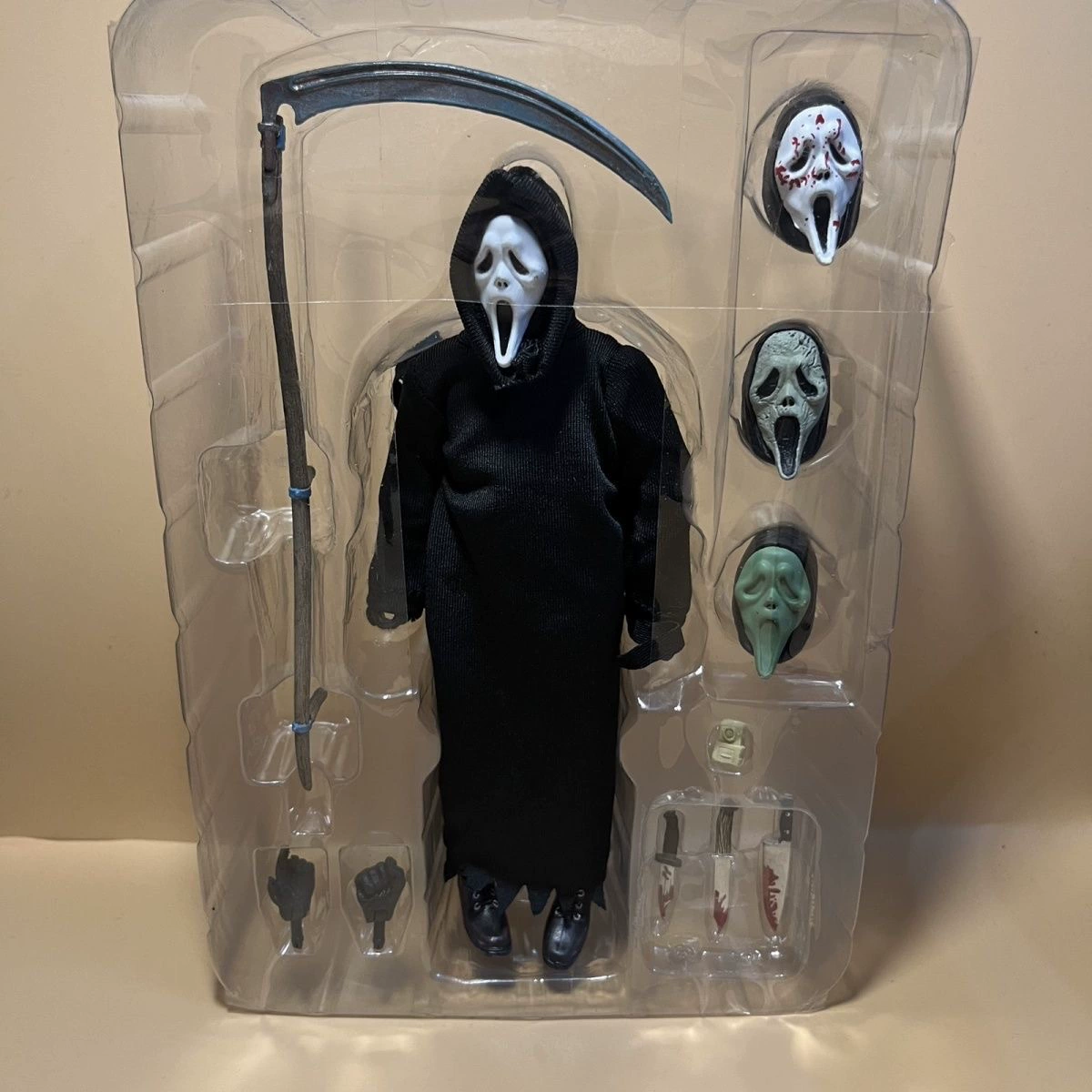 NECA крик, страшный вопль, убийца Г Ghost Face, Deluxe Edition Buyi, модель с подвижным соединением 7-дюймов
