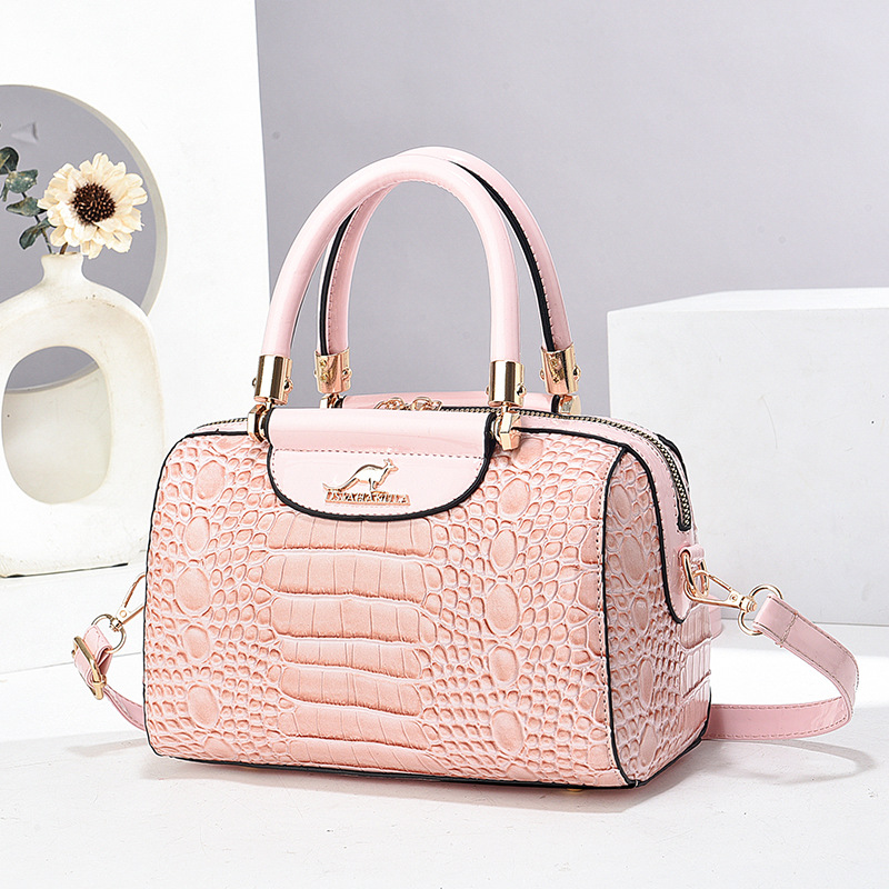 Bolso bolso bolso de cuero brillante con patrón de cocodrilo, bolso de hombro de mensajero de moda de temperamento, bags transfronterizos explosivos de comercio exterior