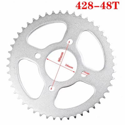 Dəbilqə (Kaska) aksesuarları | modification, gear disc, fuel - 4-holes-428-48-teeth-58mm-inner-diameter-90mm-hole-spacing