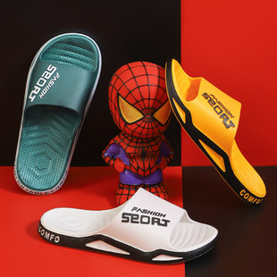 Slippers Men's Summer Fashionable Outward Wear Men's Slippers Home Bathroom Bath Anti-Slip Sliding Household Couple's Sandals and Slippers for Women