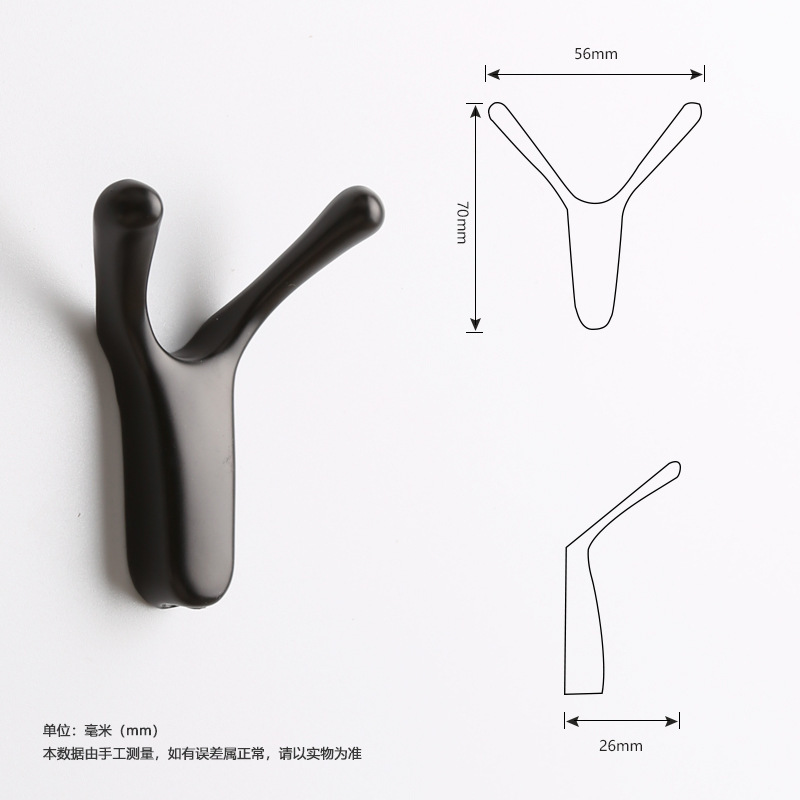 Ropa de armario gancho solo gancho de estilo europeo gancho de pasillo gancho de ropa colgante de pared gancho de pared-gancho de llave libre