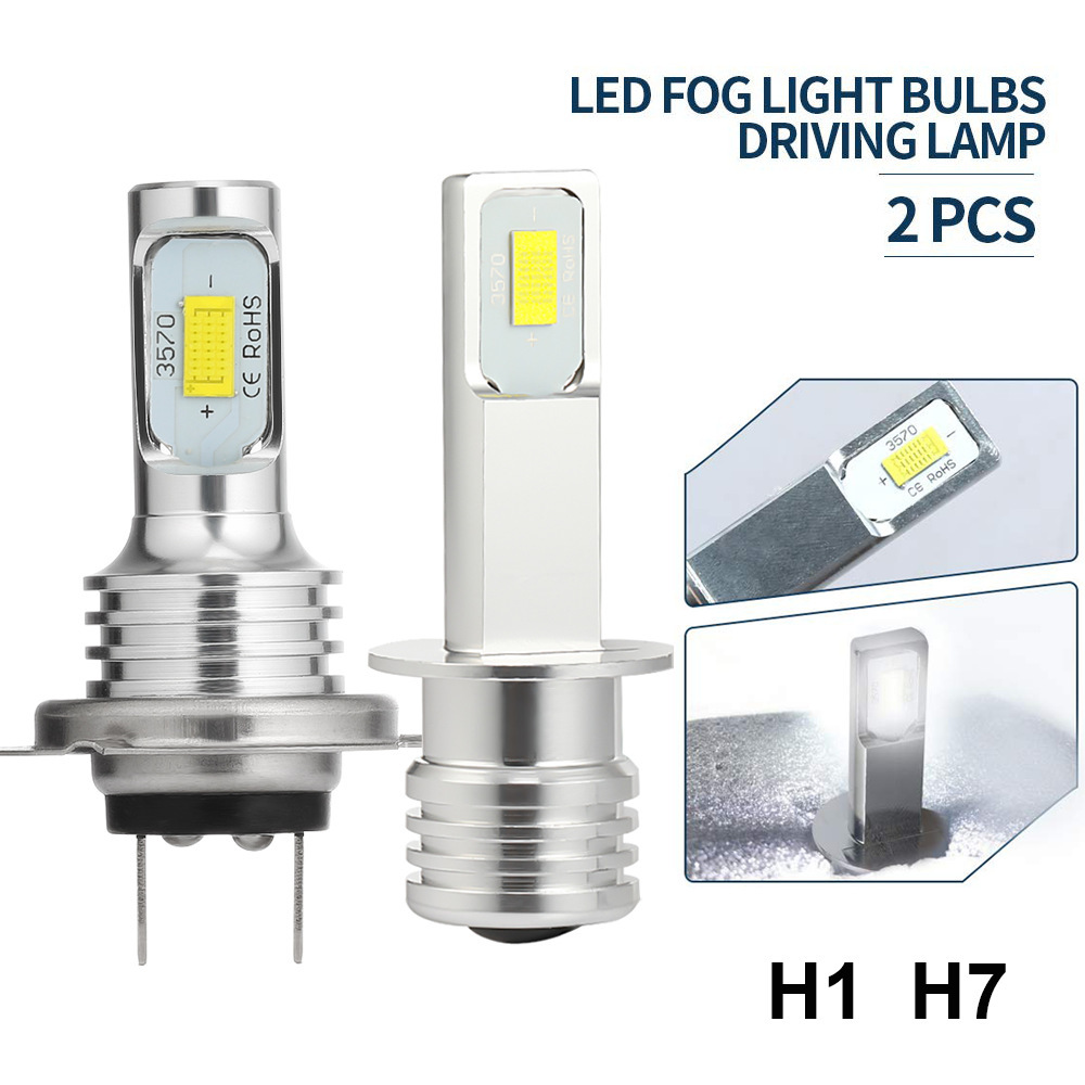 Faros transfronterizos 80W automóviles LED H7 luz de motocicleta CSP 3570 80W automóviles decodificación luz de niebla