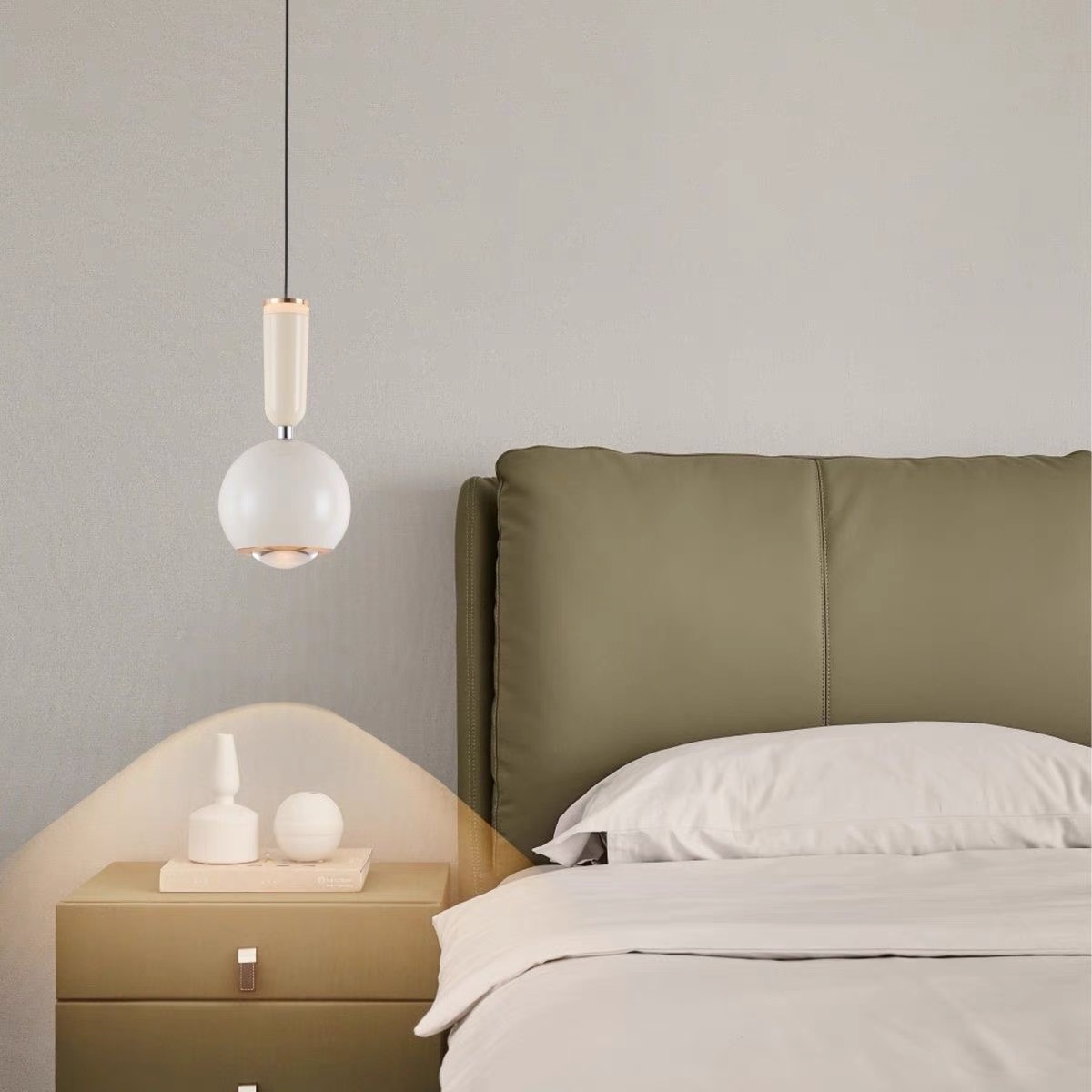 Bar simple estudio cabecera pequeña línea de suspensión elevación ventana lámpara porche dormitorio comedor crema puede ser creativo y moderno