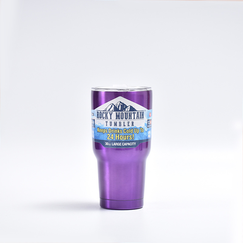 Verano caliente frío-mantenimiento taza de helado europeo y americano 30oz taza de coche 304 de acero inoxidable vacío termo taza al por mayor