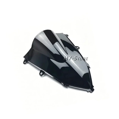 Suitable for Honda Cbr650R 2019-2025 Front Windshield Heightening Windscreen Deflector Wind Shield Racing Windscreen (Motorcycle front windshield) - black