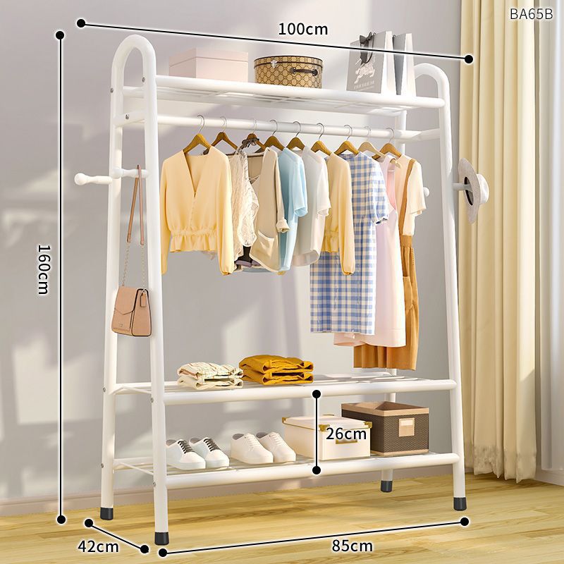 Tendedero, piso, piso, dormitorio, perchero, balcón, perchero, poste de ropa simple para el hogar, estante de ropa para el dormitorio