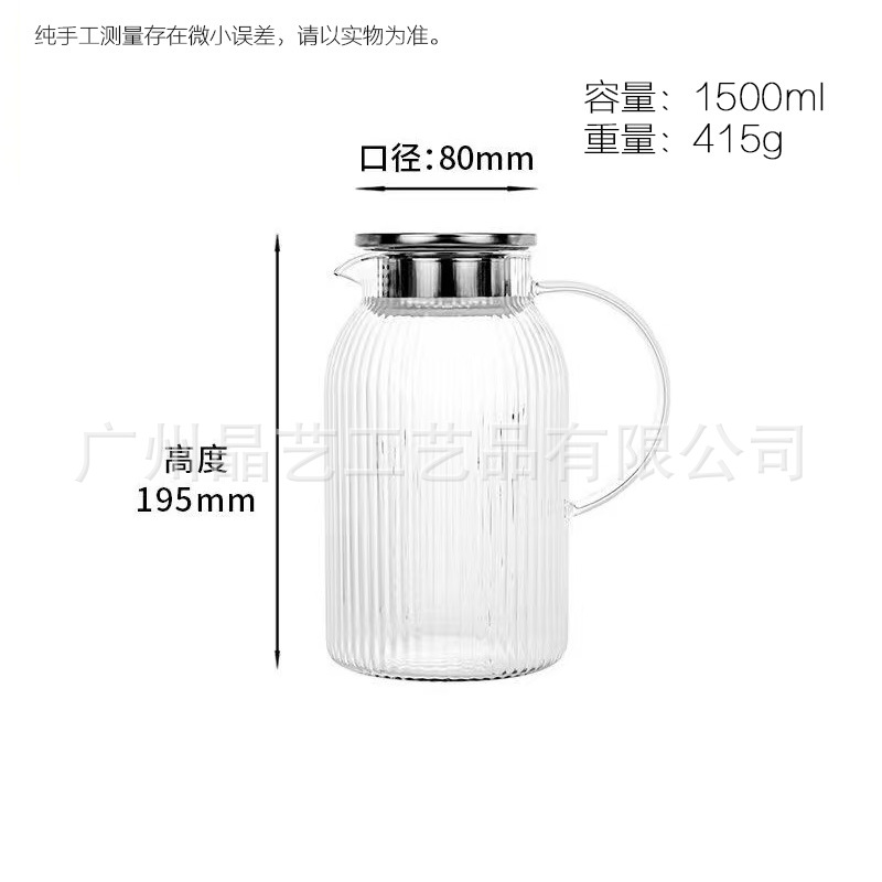 En stock fuego directo abierto fuego resistente al calor frío hervidor de vidrio borosilicato olla hogar agua fría gran capacidad hervidor fuego recto image 22