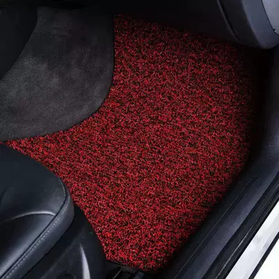 Car Carpet easy to clean, waterproof, and can - black-and-red-contact-customer-service-to-inform-the-model-year-front-passenger-side-silk-loop-floor-mat-wear-resistant-king