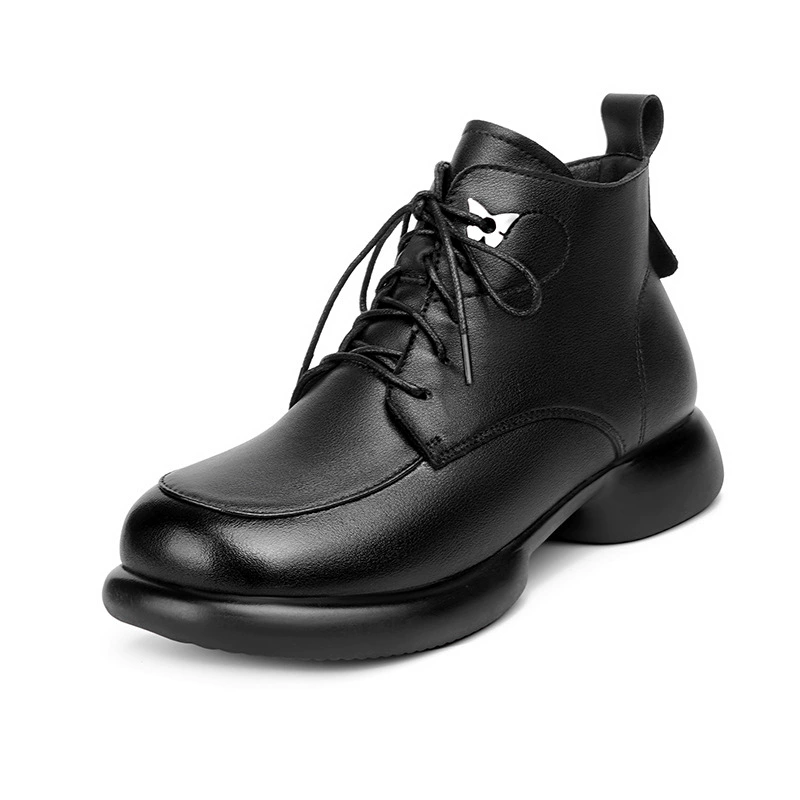 Martens, warm low boots, shoes for leather shoes, genuine leather