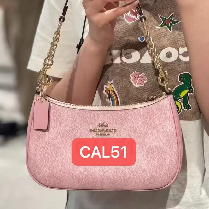 Coach C's New Cross-Border Women's Bag Teri Presbyopic Armpit Bag Satchel Crescent Shoulder Diagonal Chain Mahjong Bag