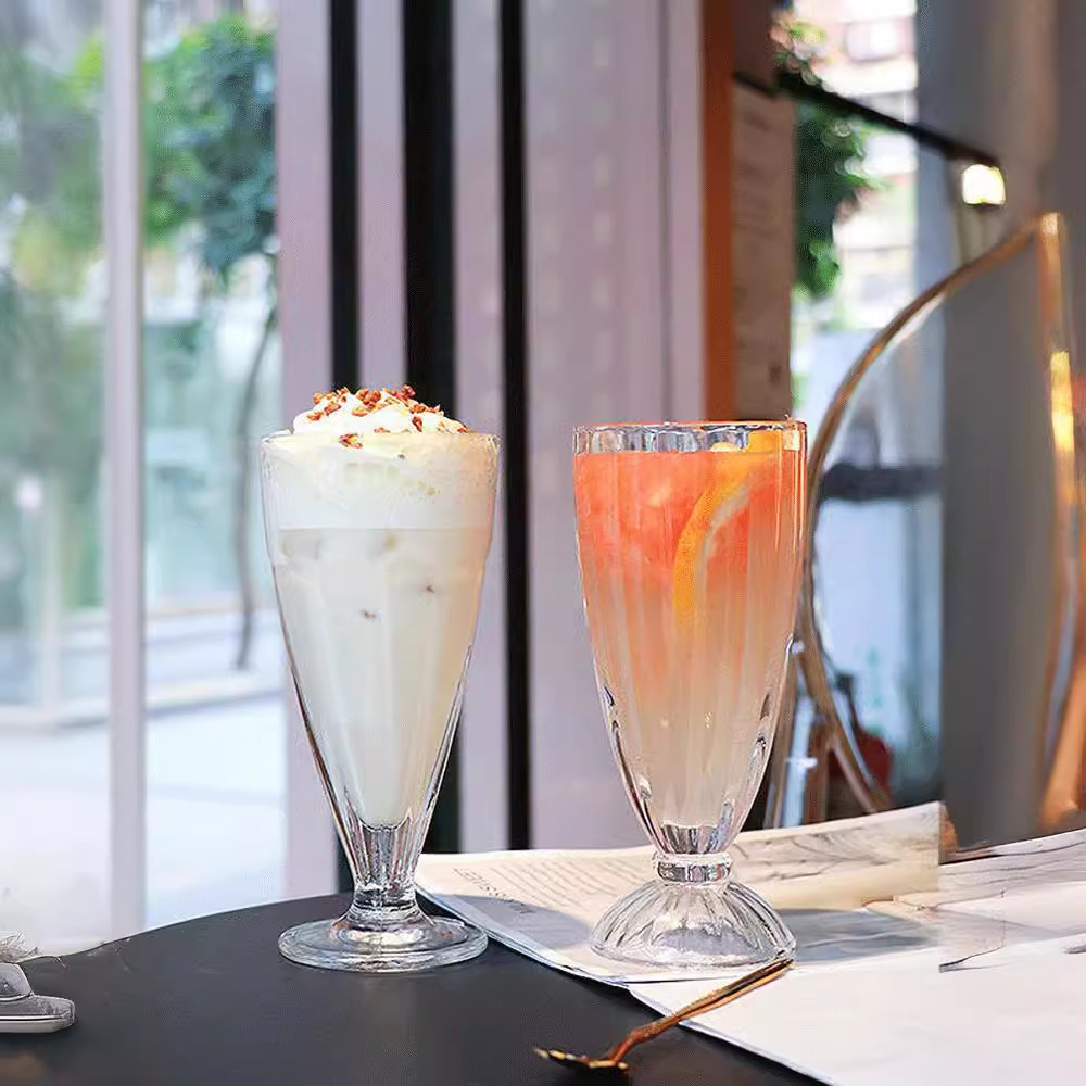 Red roja creativa patrón vertical vidrio ins estilo jugo taza batido de leche taza de café hogar transparente taza de agua taza de té