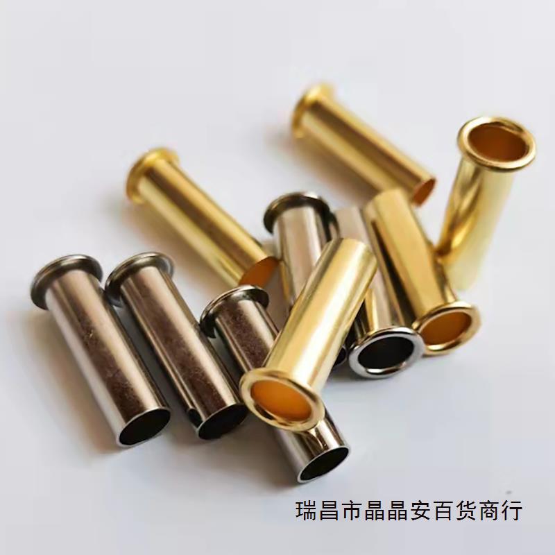 黄铜管状空心铆钉1.5*3.4现货紫铜铝插针鸡眼非标轴套2*11.4