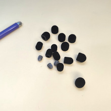 定制植絨布筆頭觸控黑色毛絨纖維導電電容筆頭精准靈敏學習機筆芯