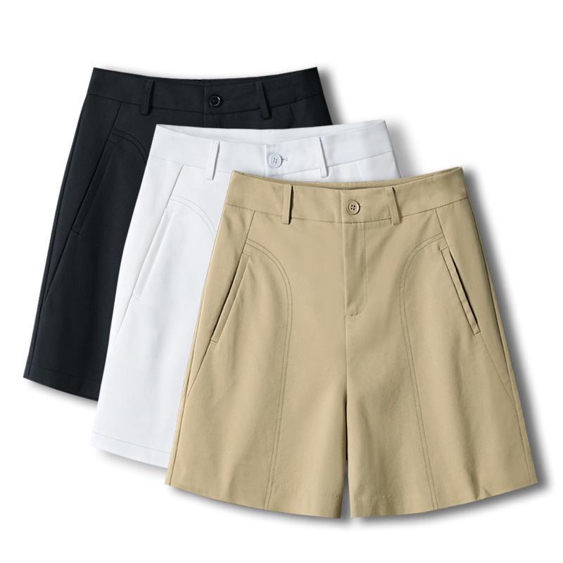 Elegant Commuter High-Waisted Shorts for Women, Summer Thin Style 2026 New Loose Suit Wide-Leg Pants, Casual Straight-Leg Pants