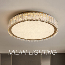 新人特价轻奢水晶吸顶灯温馨卧室灯钻石纹 LED玄关民宿现代花朵灯