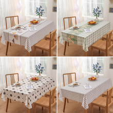 tpu桌布免洗防水防油格子条纹系列茶几餐桌布桌垫台布批发长方形