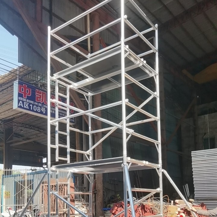 Guangzhou Manufacturer Processes Thickened and Weighted Fastener-Type Scaffolds, Mobile Multi-Functional Movable Scaffolds
