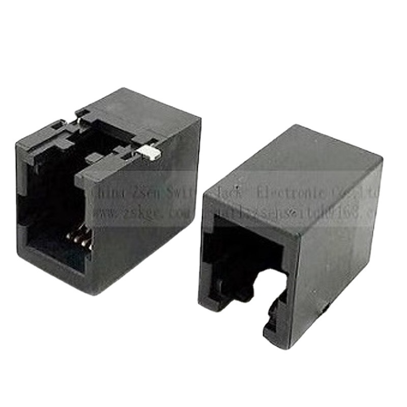 全塑网口RJ45插座  迷你网孔RJ45接口贴片式  小型贴片RJ45母座