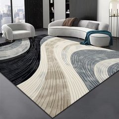 クリスタルベルベットの非常にシンプルなじゅうたん客間のシンプルなじゅうたんの線の床にお茶のソファーを敷いて寝室の書斎を敷いて吸水する