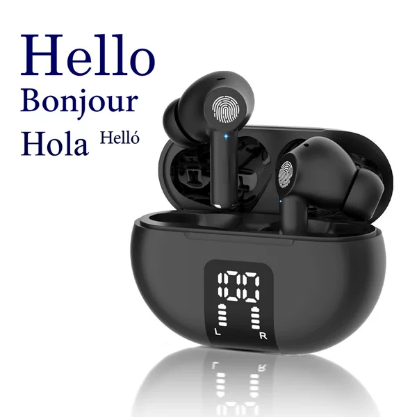 M10 cross-border Bluetooth smart translation headset 144 language dialogue simultaneous translation machine voice text real-time translation