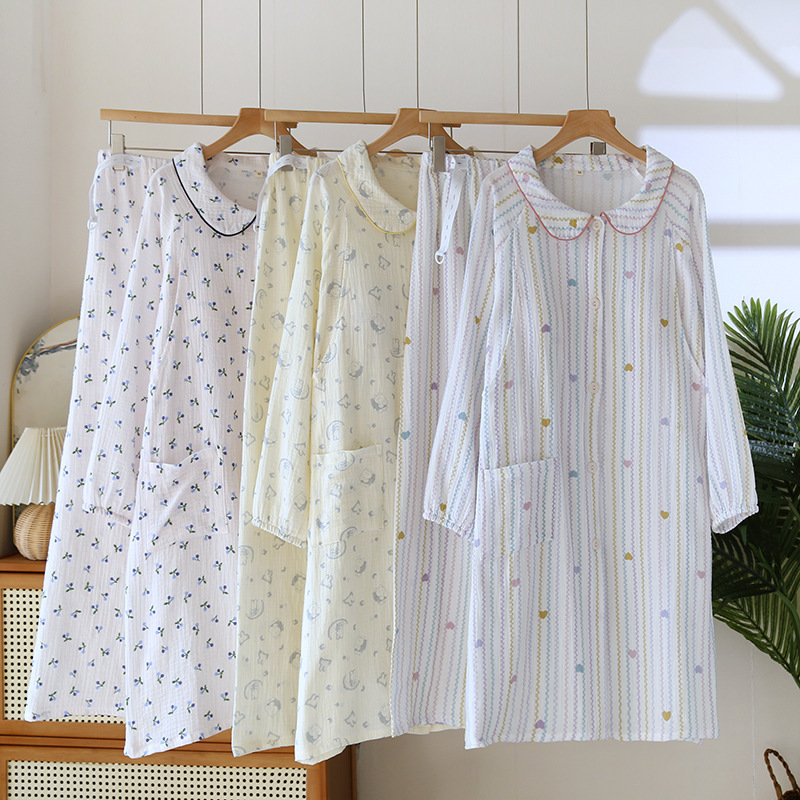 Cup Cotton Double-Layer Yarn Pregnant Women's Cotton Long-Sleeved Trousers Pregnant Women's Skirt Breastfeeding suit Can Feed Moon Dress Skirt Cup Cotton Double-Layer Yarn Pregnant Women's Cotton Long-Sleeved Trousers Pregnant Women's Skirt Breastfeeding suit Can Feed Moon Dress Skirt
