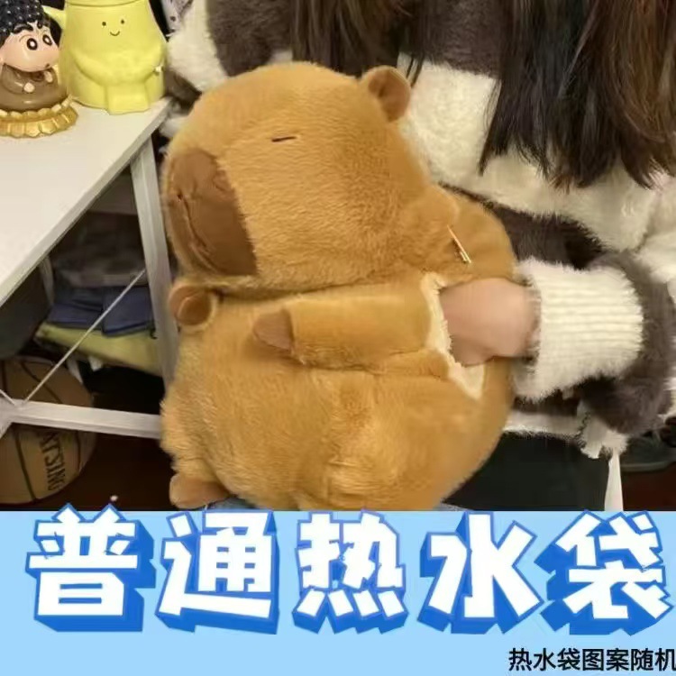 인터넷 레드 카피 발라 인형 카피 바라 손 온난화 베개 인터포 가능한 낮잠 베개 여자 친구를위한 못생긴 귀여운 봉제 장난감