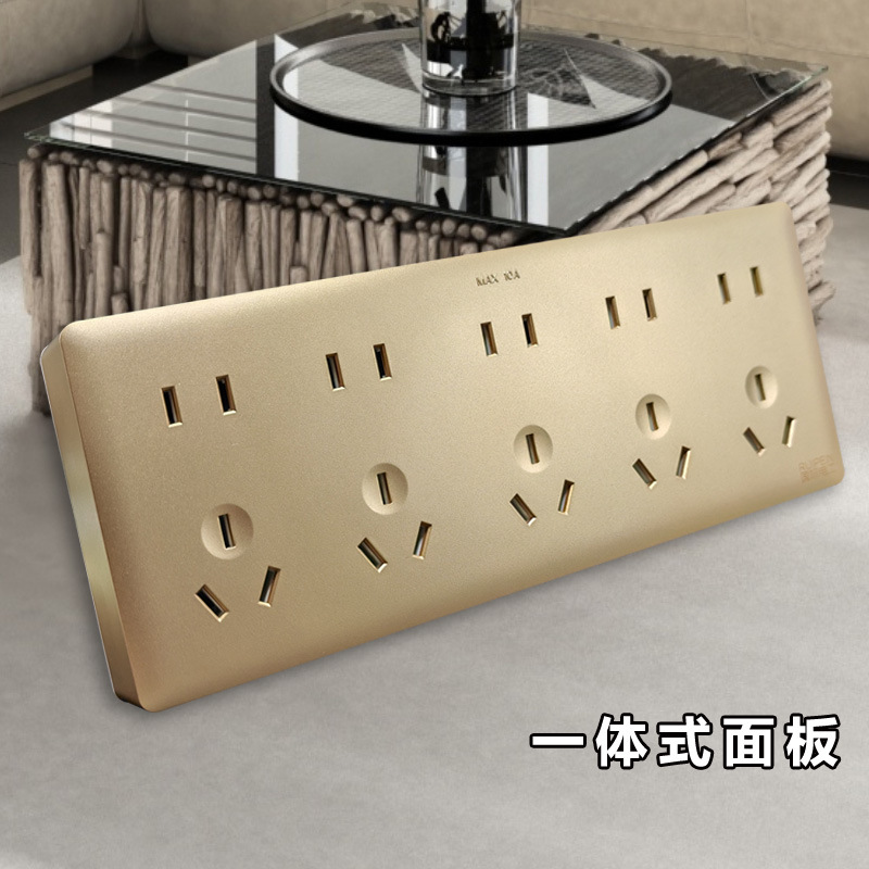 明装二十五孔插座白色明装25孔插座一体式插座面板可替代插板批发