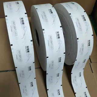 东莞定制牙线签淋膜纸不干胶标签定做牙线棒包装纸印刷不干胶贴纸