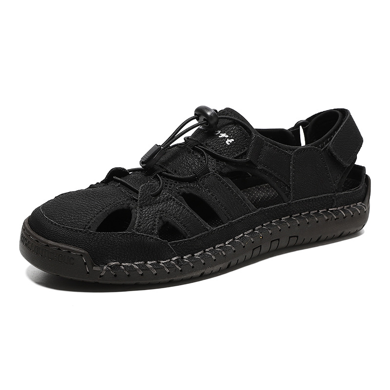 Transfronterizos Amazon sandalias para hombres de verano antideslizantes zapatos de conducción resistentes al desgaste para hombres zapatos de playa transpirables al aire libre