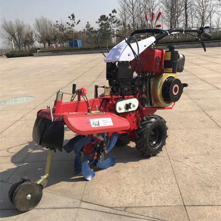 果园手扶式开沟培土机 多功能田园管理机 小型开沟犁地机