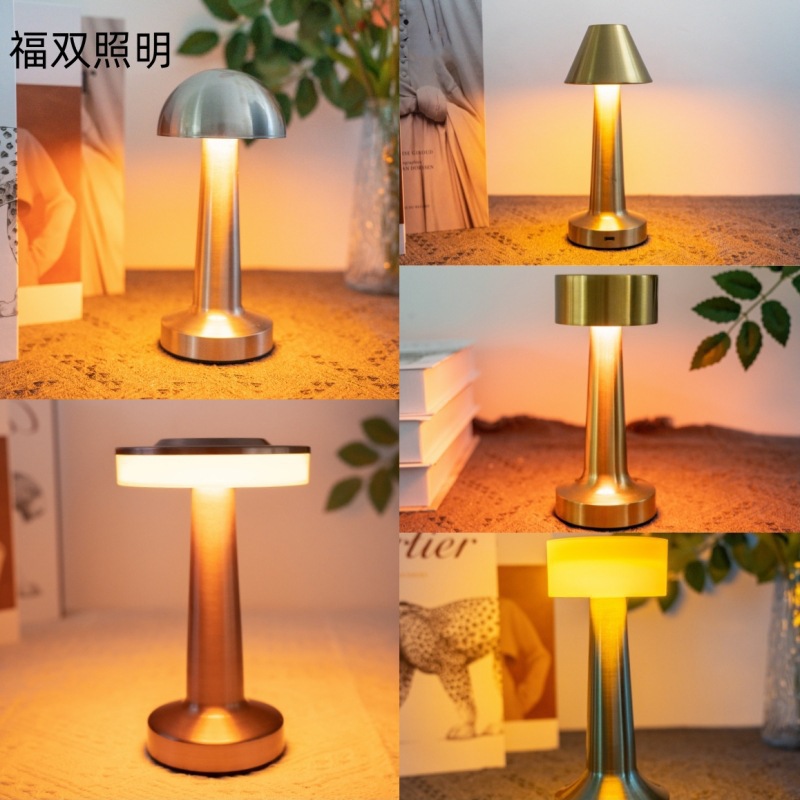 Bar bedroom living room rechargeable desk lamp lámpara de mesa decorativa de carga