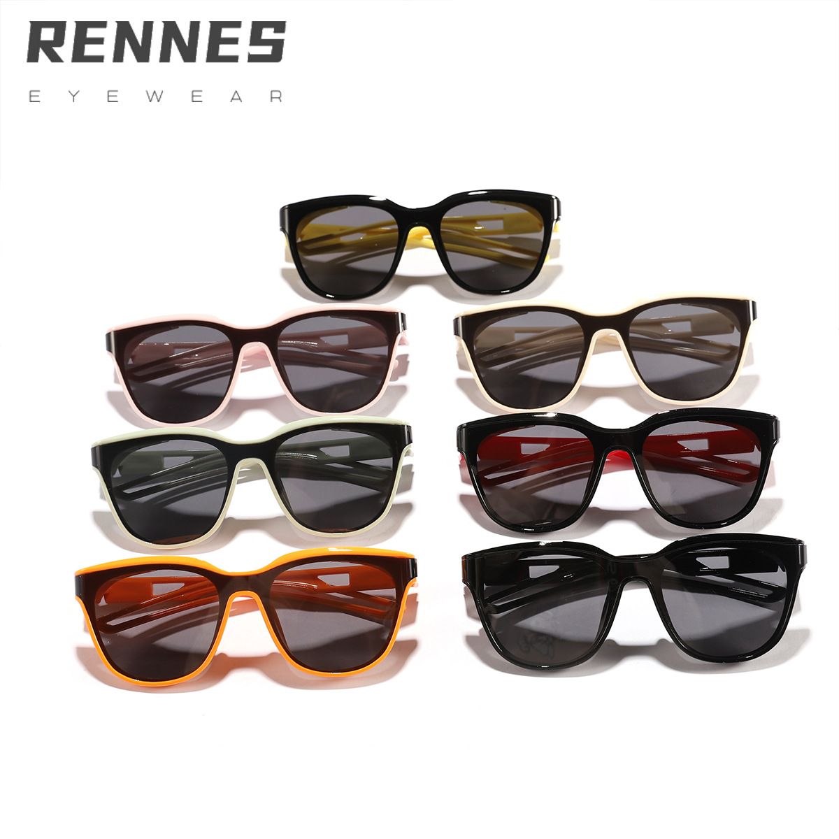 Nuevas gafas de sol cuadradas al por mayor transfronterizas para niños