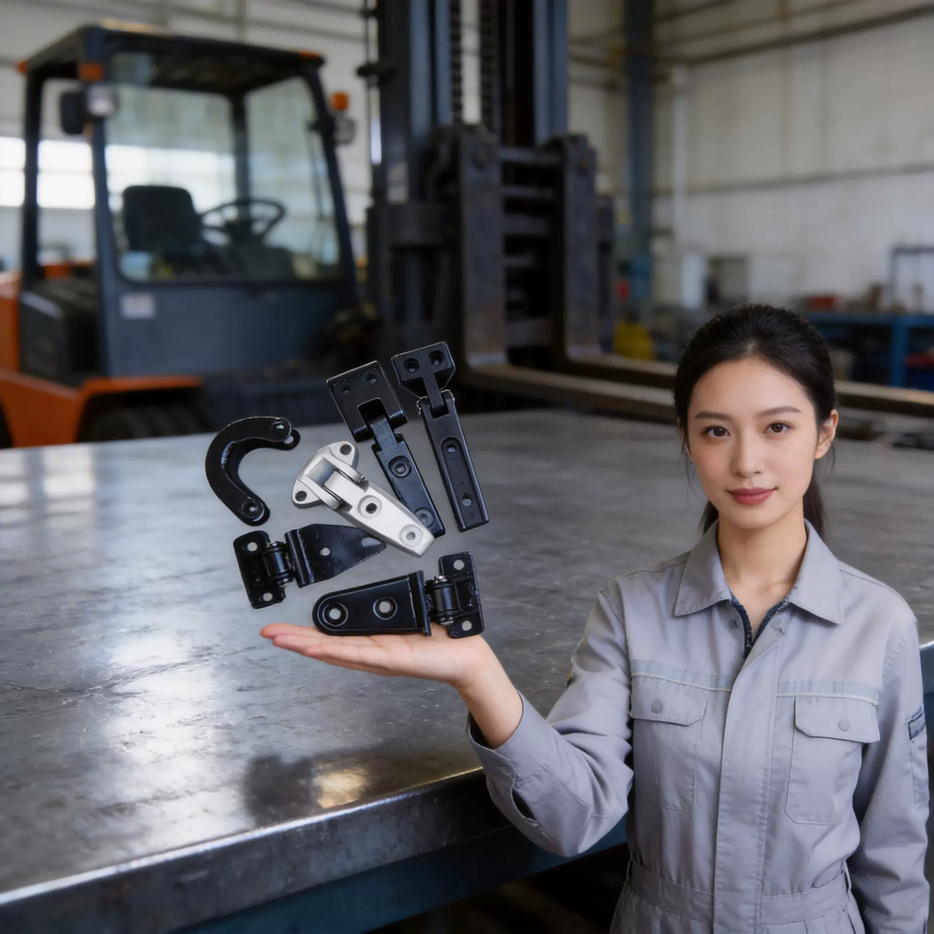 叉轴承车引擎盖铰链合页机盖离合器机罩叉车配件厂家内燃叉车