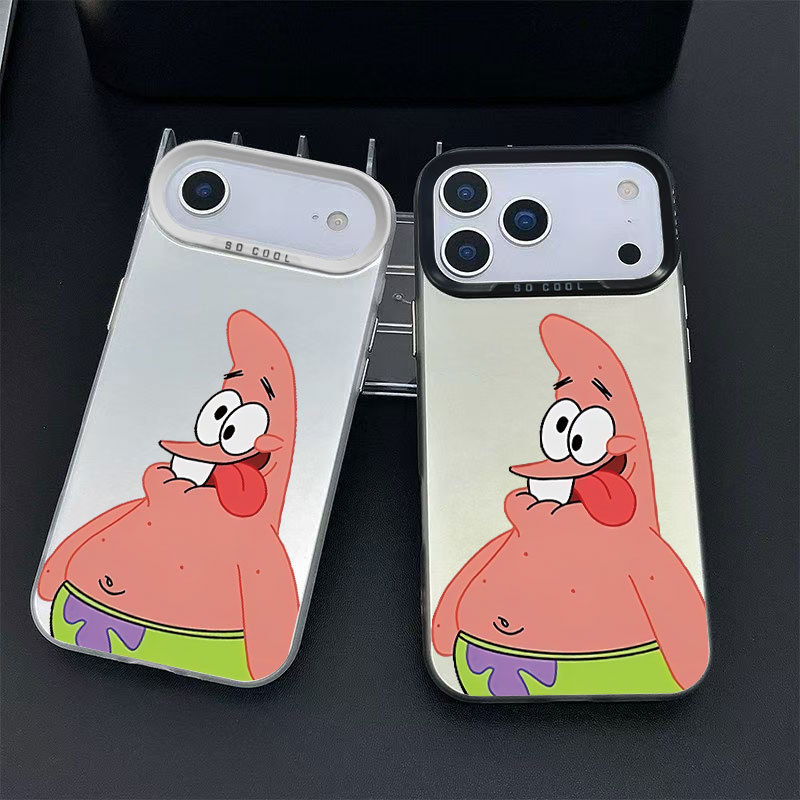 搞怪派大星适用于苹果15跨境17promax手机壳iphone16卡通13趣味14
