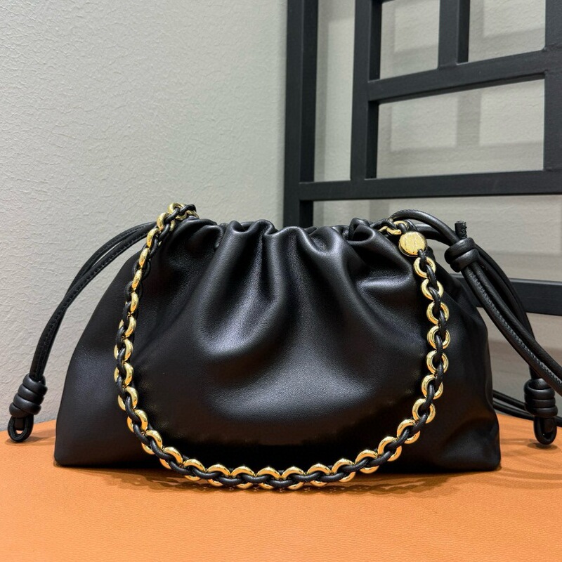 2025 New Model Luojia High-Quality F*Lamenc Cloud Bag Drawstring Lucky Bag Underarm Bag Crossbody Shoulder Bag for Women