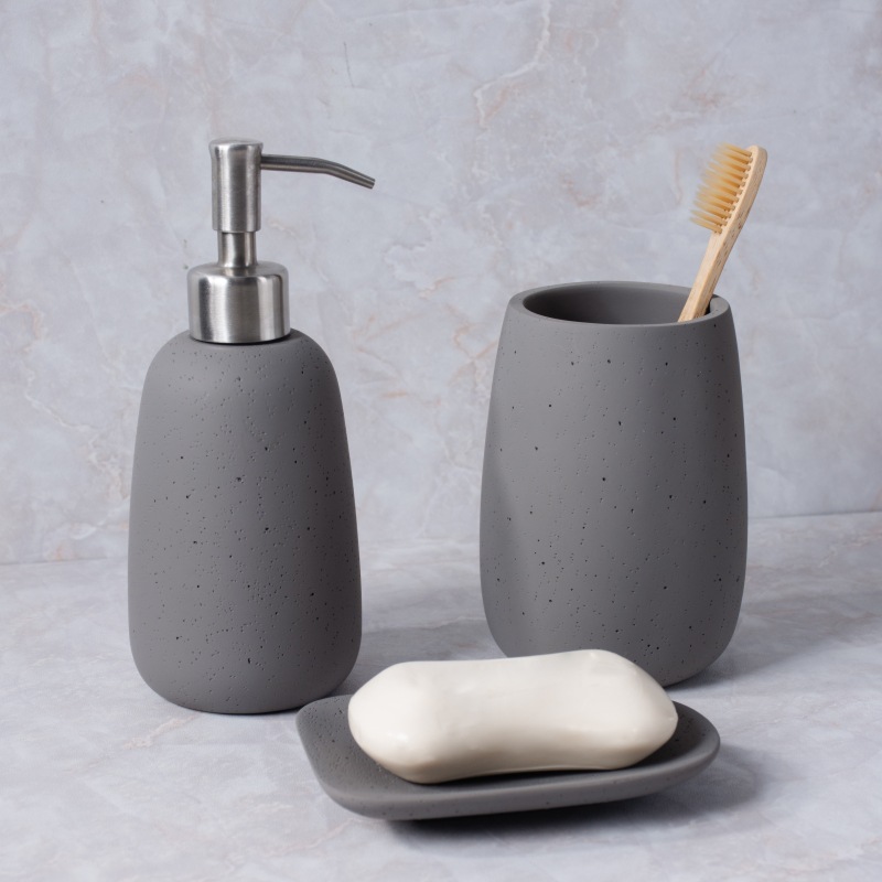Juego de Lavabo para Baño Set de 3 Piezas de Resina para Baño image 1