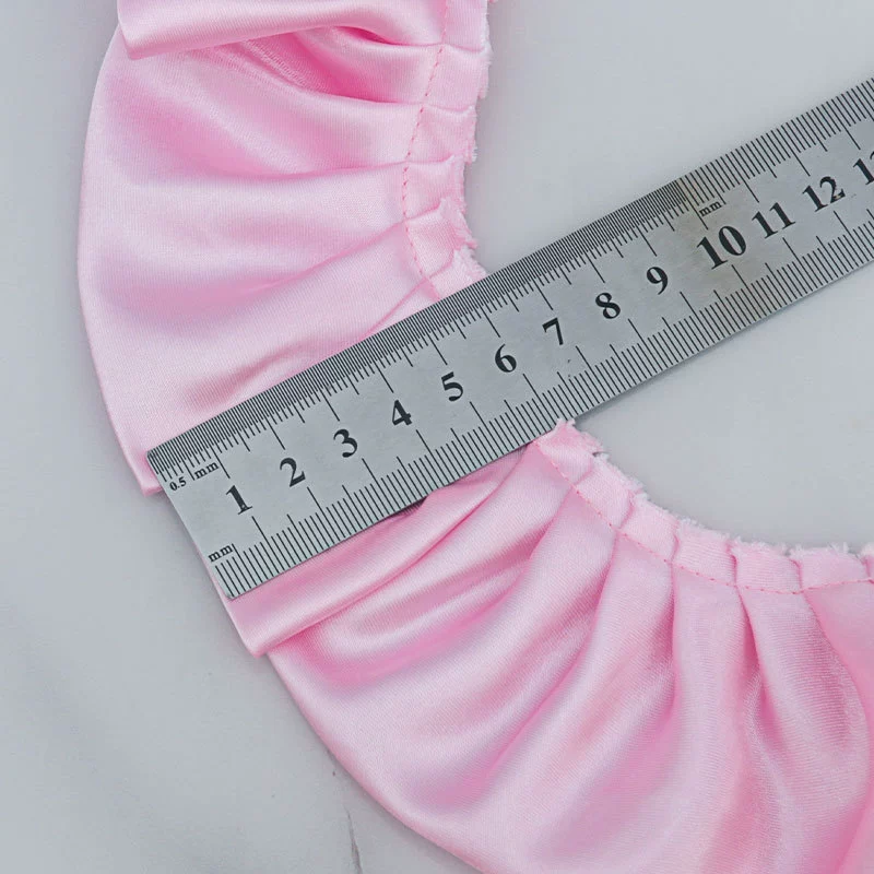 Кружевной крахмаленный кант 5 см, цветная морщиная лента для DIY рюшек на юбку и отделку штор