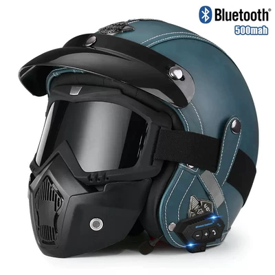 3C certification cross-border electric motorcycle: Motosiklet kaskı (dəbilqə) - v-blue-mask-bluetooth-s