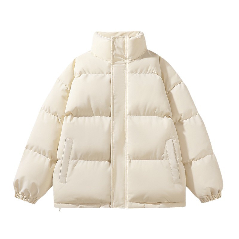Padded Clothes For Men And Women Loose Stand-up Collar Padded Jacket Warm And Thickened Casual Padded Clothes Couple Jacket_viptrois.com