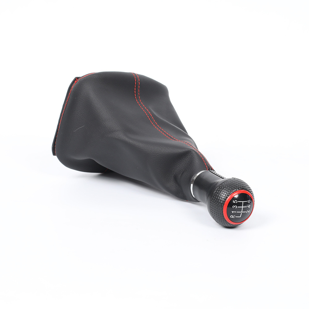 Adecuado para Volkswagen Golf 4 coche Cambio de engranaje cabeza línea roja traje a prueba de polvo cambio balonmano palanca de cambios Ropa Accesorios
