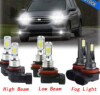 Cross -border LED car light car LED headlights 9005+H11 car LED fog light h11 fog light cover white light