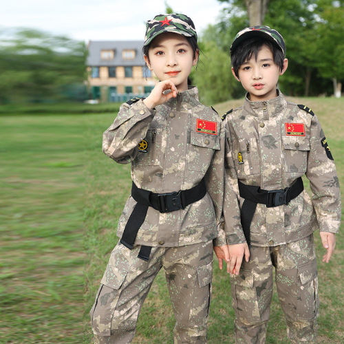 Children's camouflage set, student outdoor expansion training team, student summer camp military uniform, school uniform, kindergarten clothes