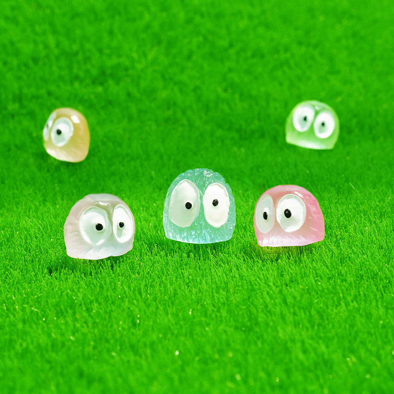 Mini adornos pequeños colores luminosos pequeñas briquetas negras micro paisaje accesorios de decoración de bricolaje muñecas artesanías de resina