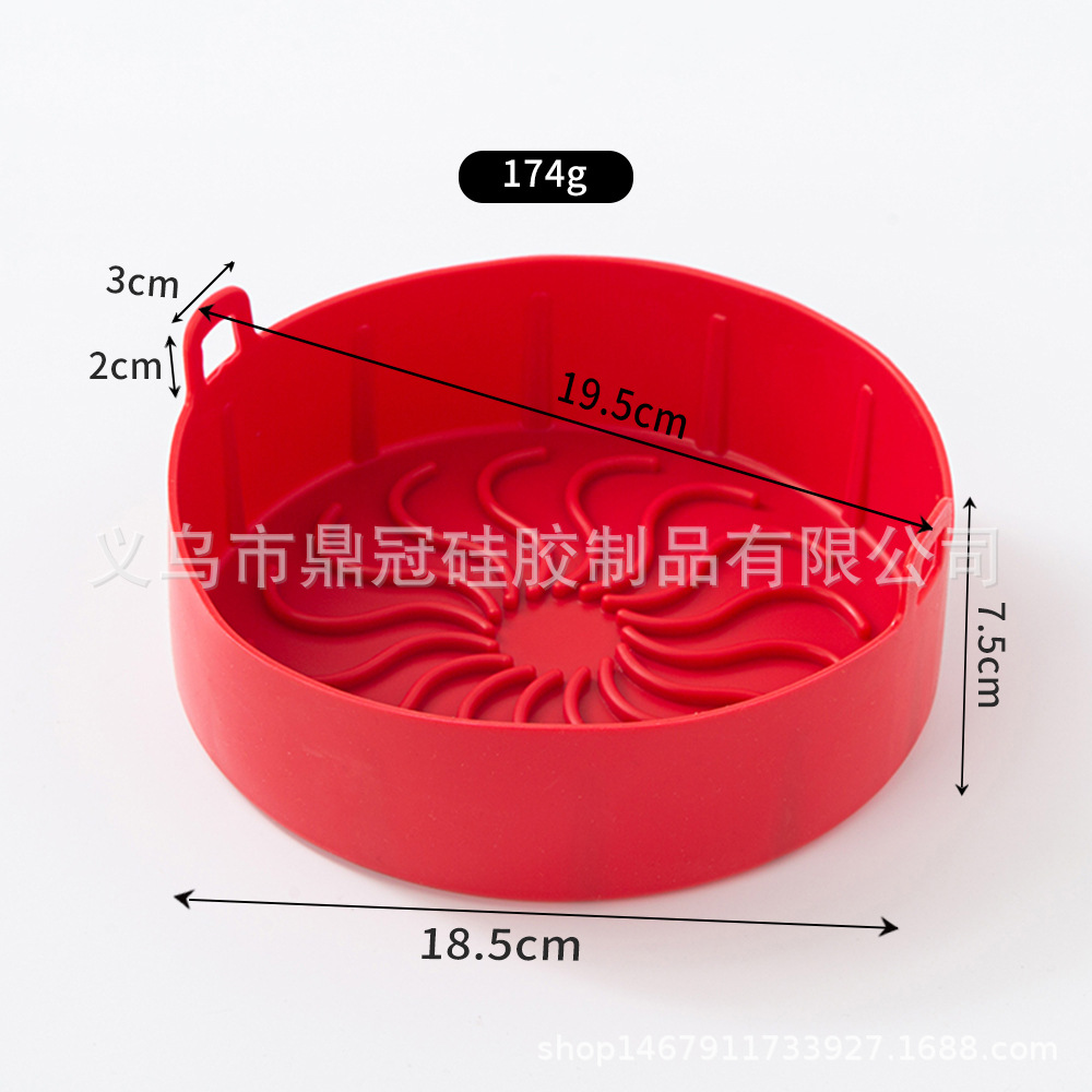 Silicona freidora de aire silicona hornear pan cuadrado microondas horno asado pollo bandeja cuadrada para hornear al por mayor