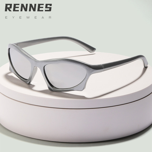 新款ins风儿童太阳眼镜Y2K未来感时尚遮阳镜UV400个性儿童墨镜