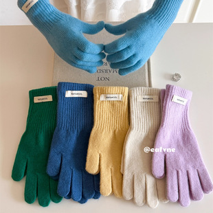 ����Ʒ�|100%��ë���׷�ָ���|��Ů�����Ӻ�ů��ɫ�T���o����H