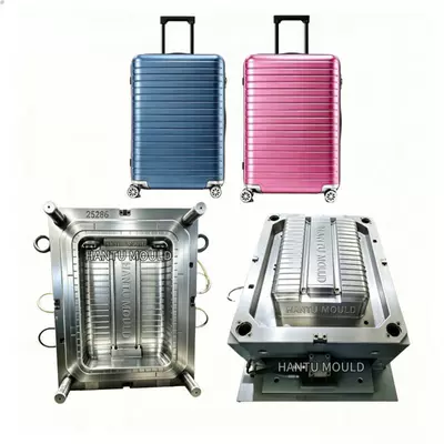 Plastic Injection Molded Luggage Suitcase Shell Mold for Boarding Luggage Made of Pp Plastic (Avtomobil hissələri qəlibləri)